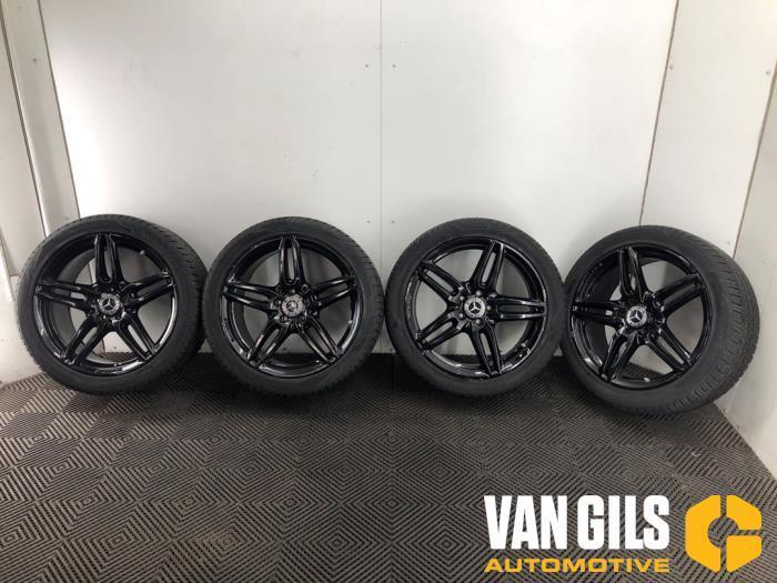 Sportvelgenset + banden Mercedes E-Klasse O316271, Auto-onderdelen, Ophanging en Onderstel