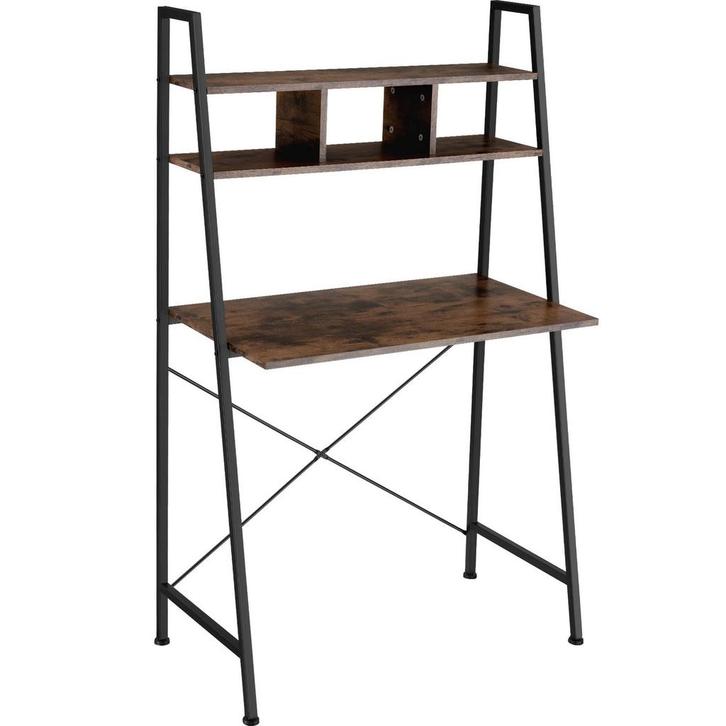 tectake Bureau Exeter 85,5x46,5x140cm - Industrieel hout don, Huis en Inrichting, Bureaus, Verzenden