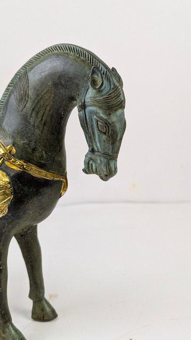 beeld paard brons - Verguld brons - China (Zonder, Antiek en Kunst, Antiek | Overige Antiek