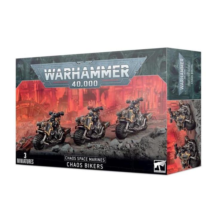 Chaos Space Marines Chaos Bikers (Warhammer 40.000 nieuw), Hobby en Vrije tijd, Wargaming, Ophalen of Verzenden