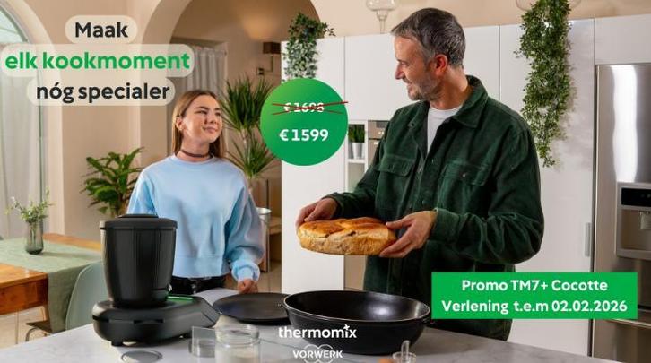 Promo Pack: Thermomix 7 met cocotte of Nester&ramekins, Elektronische apparatuur, Keukenmixers, Nieuw, Verzenden