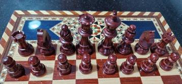 Jeu déchecs - Ajedrez/estuche de Lujo de taracea - bois
