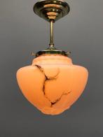 Plafondlamp - Glas, Messing, Antiek en Kunst