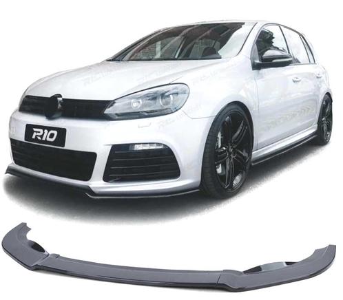 SPOILER LAME AVANT VOLKSWAGEN VW GOLF 6 09-12 R20 NOIR BRILL, Autos : Pièces & Accessoires, Carrosserie & Tôlerie, Envoi