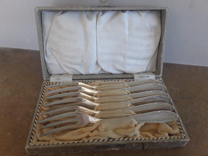 Bestekset (3) - Verzilverd, Zilver, inox - 3 delig, Antiek en Kunst, Curiosa en Brocante