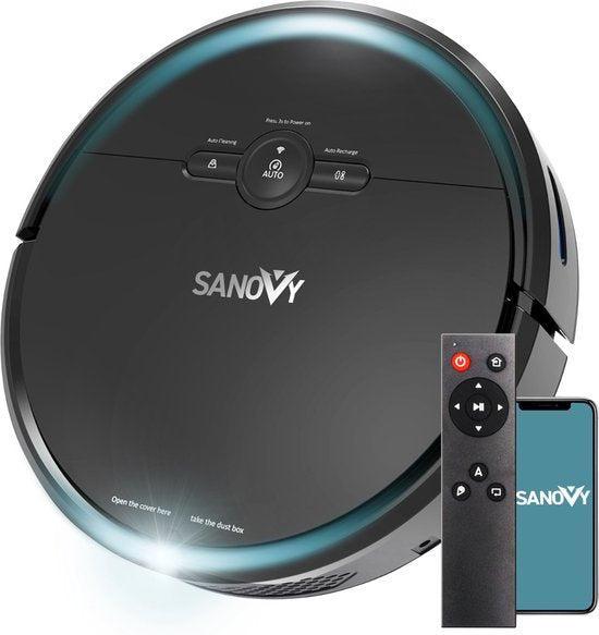 2dekans | Sanovy 3 in 1 Robotstofzuiger met dweilfunctie -, Elektronische apparatuur, Stofzuigers, Ophalen of Verzenden