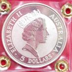 Australië. 5 Dollars 1991 Kookaburra, 1 Oz (.999) (Zonder, Postzegels en Munten