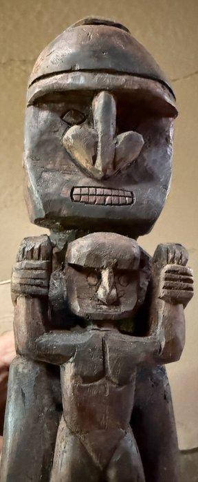 Figure de lâme/esprit du père et du fils - Korwar - Baie de, Antiek en Kunst, Kunst | Niet-Westerse kunst