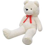 vidaXL Teddybeer XXL 135 cm zacht pluche wit, Enfants & Bébés, Jouets | Peluches, Verzenden