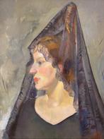 Luigi Polverini  (1903-1960) - Ritratto di Dama