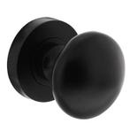 Intersteel Knop vast op ronde rozet mat zwart, Doe-het-zelf en Bouw, Ophalen of Verzenden, Nieuw