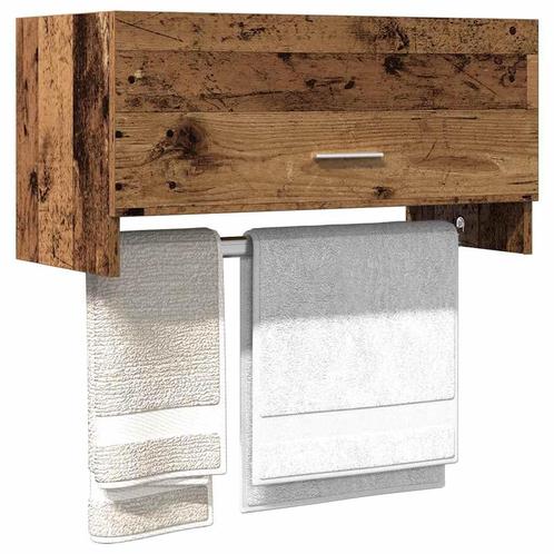 vidaXL Kledingkast 70x32,5x35 cm bewerkt hout oud, Huis en Inrichting, Kasten | Kleerkasten, Nieuw, Verzenden
