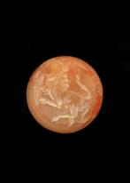 Sasanian Kornalijn Stempelzegel met viervoeter (Zonder