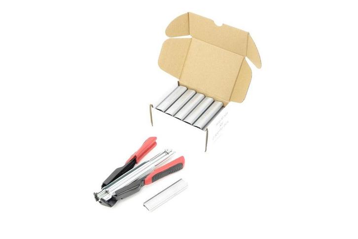 TM Hekwerktang / Klemringtang / Ringtang met 2600 ringen, Auto diversen, Autogereedschap, Verzenden