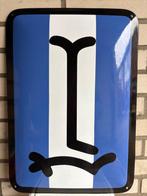 Emaille reclamebord - Zeldzaam Emaille Bord met Abstract