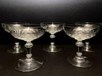 Baccarat - Champagneglas (6) - Chauny, honingraat - Kristal, Antiek en Kunst