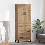 vidaXL Highboard Artisan Eiken 69,5 x 34 x 180 cm Bewerkt, Huis en Inrichting, Kasten | Dressoirs, Verzenden, Nieuw