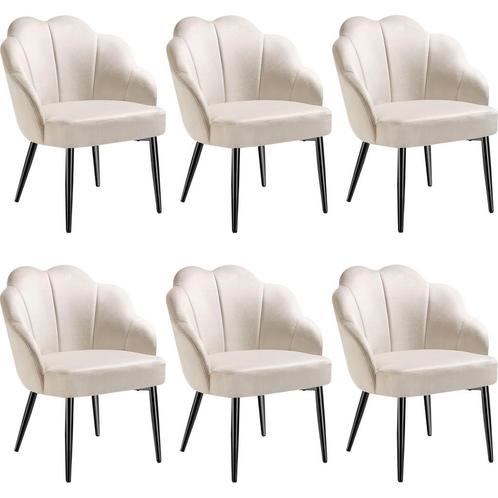tectake Cocktail stoel Hellen, gestoffeerd met fluwelen bekl, Huis en Inrichting, Stoelen, Verzenden