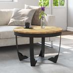 vidaXL Salontafel 60x40 cm massief ruw mangohout, Huis en Inrichting, Tafels | Salontafels, Verzenden, Nieuw