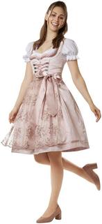 2dekans | Dressforfun - Hannah midi-dirndl damesjurk - roze, Kleding | Dames, Ophalen of Verzenden, Nieuw