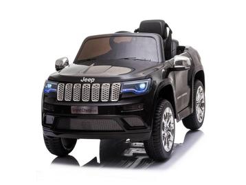 Jeep Grand Cherokee, 12 volt elektrische kinderauto, Leder z, Ophalen of Verzenden