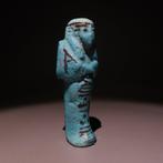 Oud-Egyptisch Faience Ushebti. Derde Tussenperiode, ca. 1070, Verzamelen