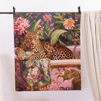 Tropisch chique luipaard wandtapijt - Wandtapijt - 110 cm -
