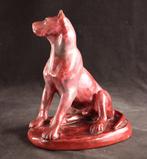 Art Deco beeld - sculptuur, Zittende hond - 19 cm - Keramiek, Antiek en Kunst