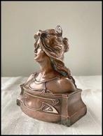 Léopold Renard - Buste, Vrouwenbuste - 115 mm - Brons