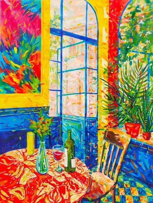 Jowita Skalska - Perfect Afternoon XXL, Antiek en Kunst, Kunst | Schilderijen | Modern