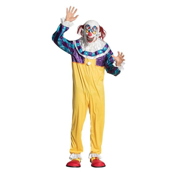 Halloween Clown Kostuum Geel M, Kleding | Heren, Carnavalskleding en Feestkleding, Nieuw, Verzenden