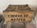 Caisse bois Chocolat Menier 1900-1910 Advertentiefiguur -