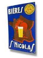 Emaille plaat - Bieren St Nicolas - Emaille