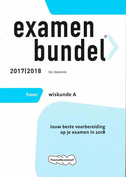 Examenbundel Havo Wiskunde A 2017/2018, Boeken, Schoolboeken, Verzenden