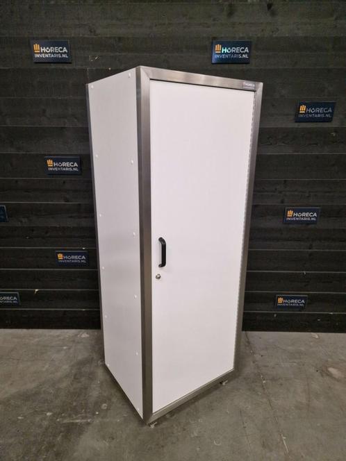 Buffetkast | 1-deurs | RVS met trespa | wit | 68 cm, Zakelijke goederen, Horeca | Meubilair en Inrichting, Gebruikt