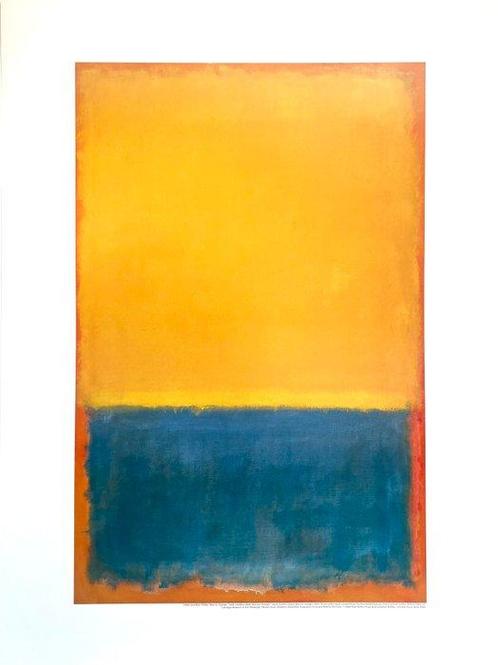 Mark Rothko (after) - Yellow and Blue (Yellow, Blue on, Antiek en Kunst, Kunst | Tekeningen en Fotografie