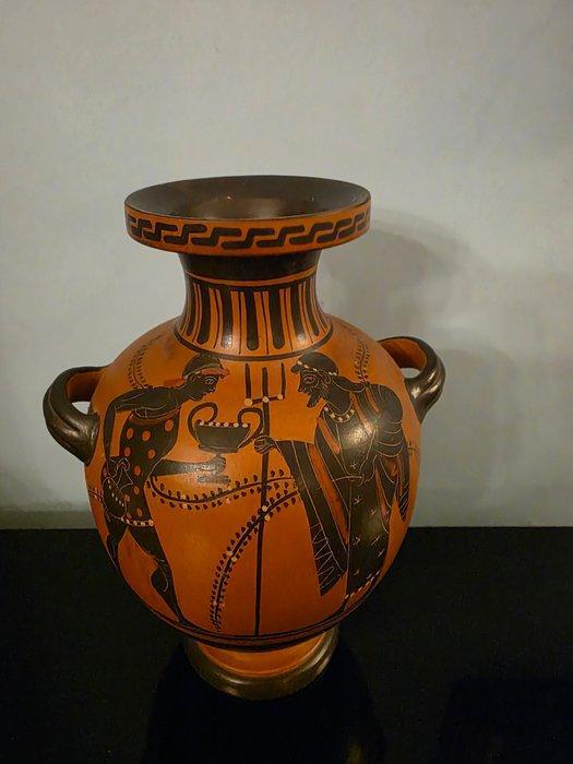 Aardewerk Vaas - 25 cm - Replica Griekse hydria (Zonder, Antiek en Kunst, Antiek | Overige Antiek