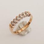 Trouwring - 18 karaat Geel goud, Witgoud - 0.18ct. tw.