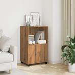 vidaXL Rolkast 55x40x91 cm bewerkt hout artisanaal, Huis en Inrichting, Kasten | Dressoirs, Verzenden, Nieuw