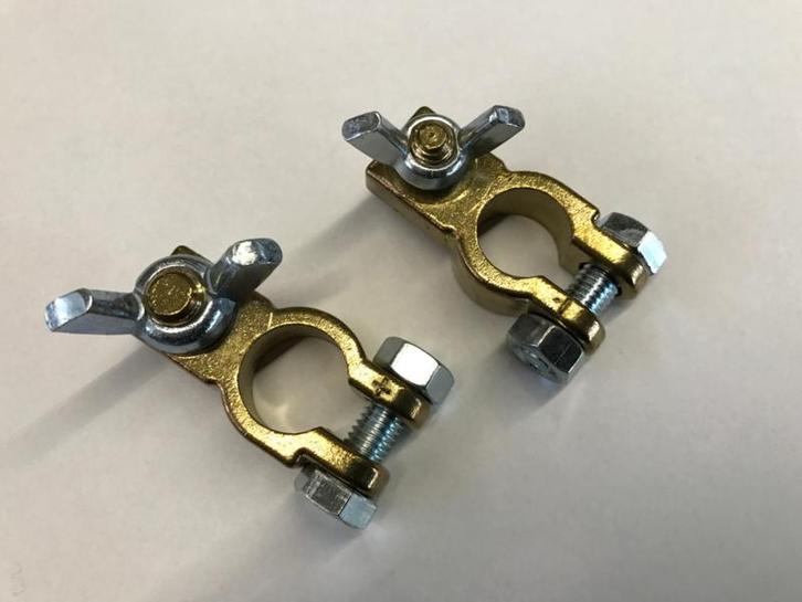 Accu +/- pool klemmen, Autos : Pièces & Accessoires, Batteries & Accessoires, Enlèvement ou Envoi