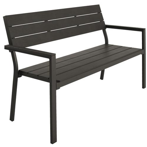 tectake Tuinbank Line 2-zitter met aluminium frame 128x59x88, Tuin en Terras, Overige Tuin en Terras, Verzenden