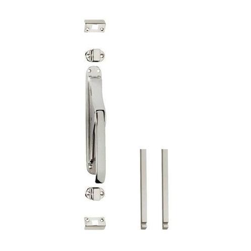 Pomp-espagnolet met stangenset 2x 1250 mm vernikkeld, Doe-het-zelf en Bouw, Hang- en Sluitwerk, Overige typen, Nieuw, Koper of Messing