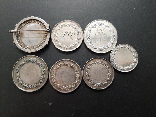 Frankrijk. Lot de 7 médailles de mariage en argent, Postzegels en Munten, Munten en Bankbiljetten | Toebehoren