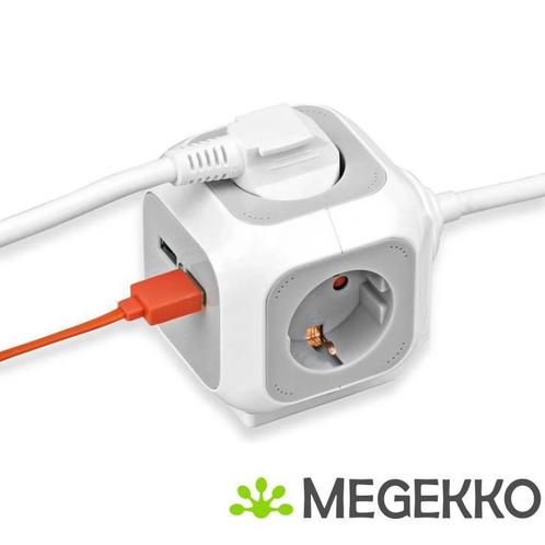 Brennenstuhl ALEA Power Cube - USB Charger Extention socket, Computers en Software, Pc- en Netwerkkabels, Nieuw, Verzenden