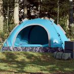 vidaXL Tent 2-persoons snelontgrendeling blauw, Caravans en Kamperen, Tenten, Nieuw