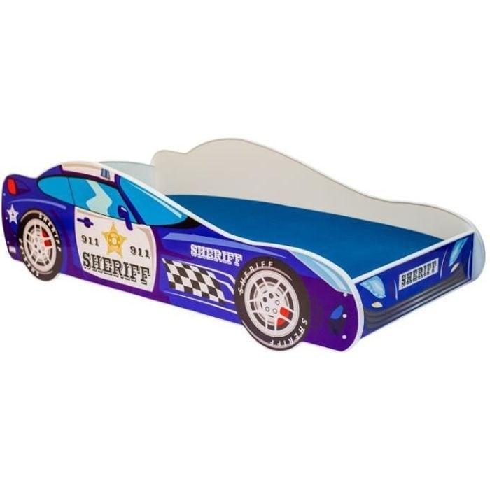 Autobed voor kinderen 140x70 cm - Inclusief matras - Paar..., Kinderen en Baby's, Kinderkamer | Bedden, Nieuw, Ophalen of Verzenden