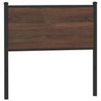 vidaXL Hoofdbord 90 cm bewerkt hout en staal bruin, Huis en Inrichting, Slaapkamer | Bedden, Verzenden, Nieuw