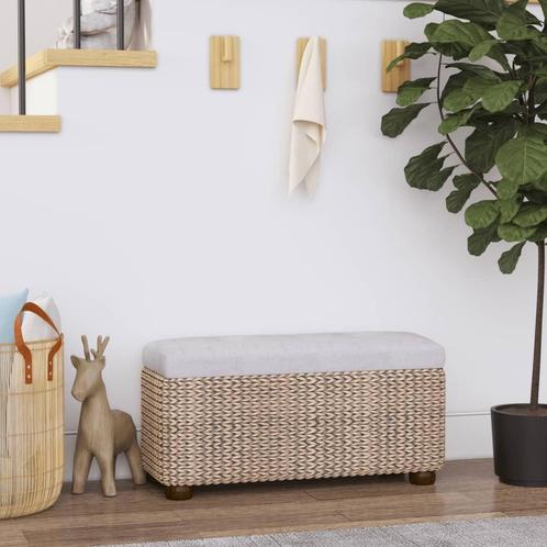 vidaXL Opbergbankjes 2 st met grijs kussen 69 cm, Huis en Inrichting, Overige Huis en Inrichting, Nieuw, Verzenden