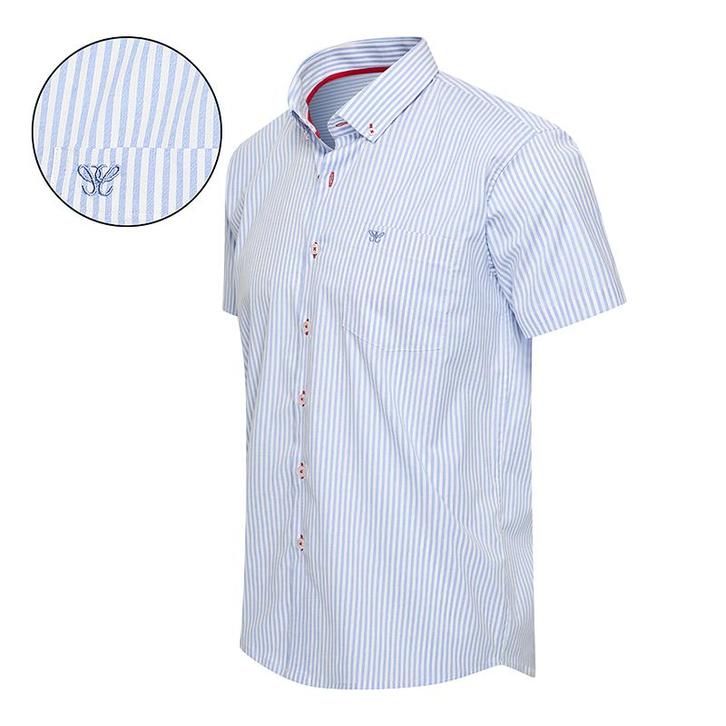 2dekans | Cappuccino Bronte Gestreept Overhemd – Blauw –, Kleding | Heren, Overhemden, Ophalen of Verzenden