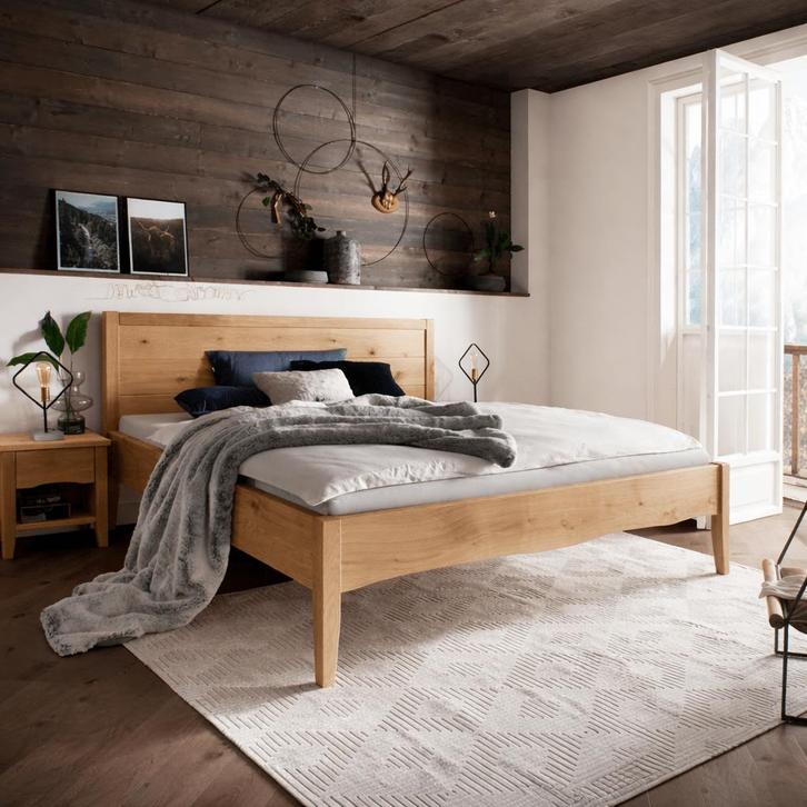 Forestales Zermatt Massief Houten Ledikant - 140 x 200, Huis en Inrichting, Slaapkamer | Bedden